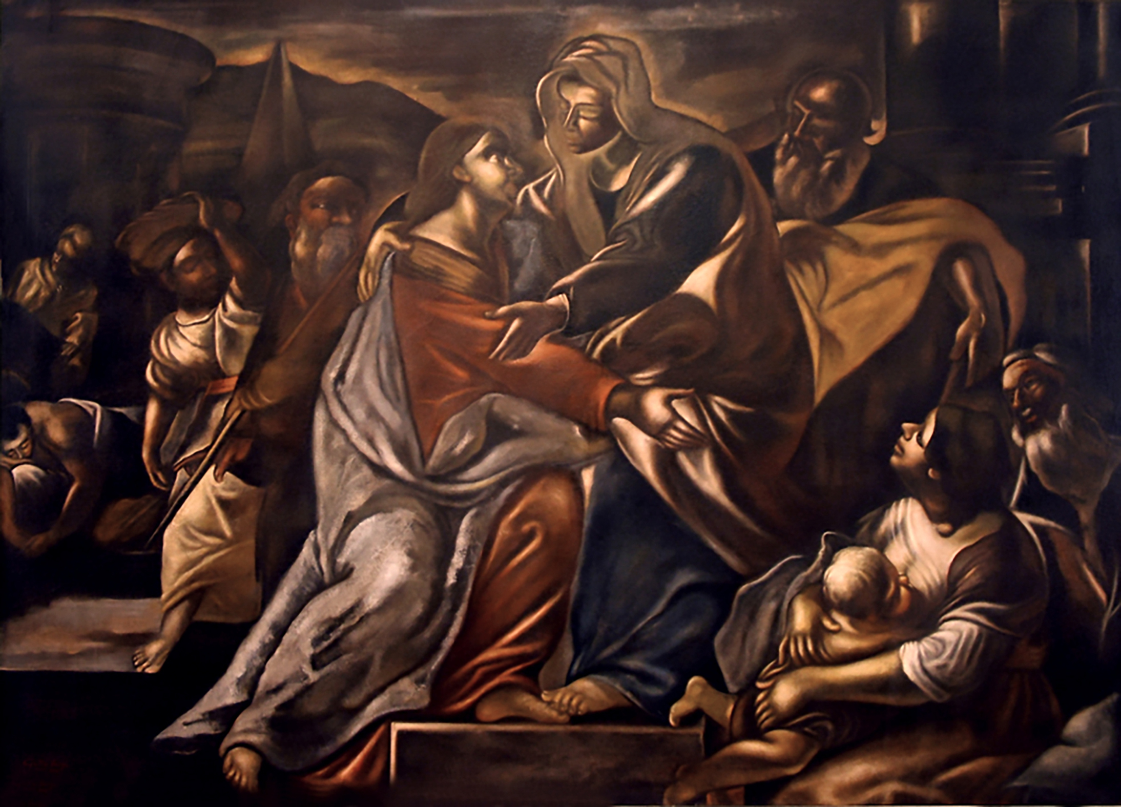 CICLO MISTERI GAUDIOSI-(CAPPELLA DELL'ANNUNZIATA-CONVENTO DEI PADRI PASSIONISTI-S.MARIA AI MONTI-NA)
