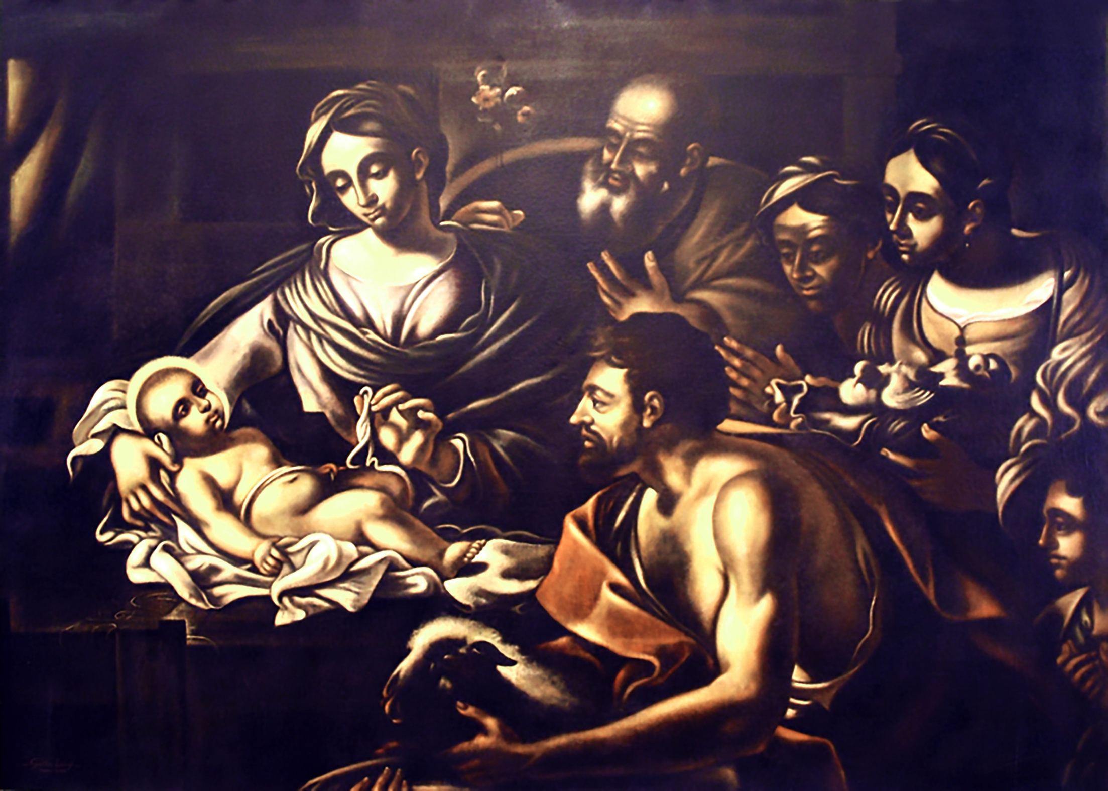 CICLO MISTERI GAUDIOSI-(CAPPELLA DELL'ANNUNZIATA-CONVENTO DEI PADRI PASSIONISTI-S.MARIA AI MONTI-NA)